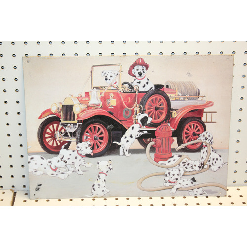 17.5 x 12.5 Picture on tin DALMATIONS