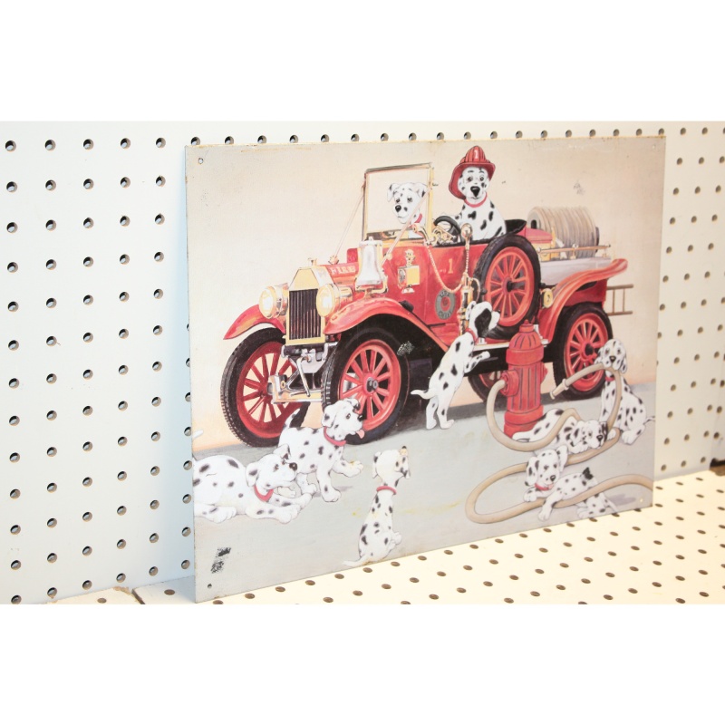 17.5 x 12.5 Picture on tin DALMATIONS