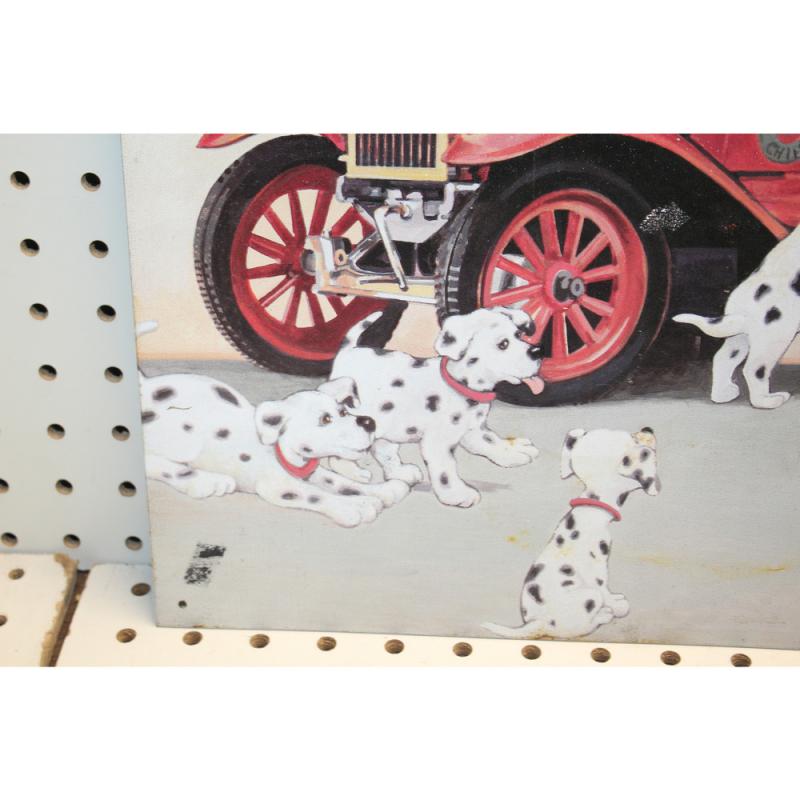 17.5 x 12.5 Picture on tin DALMATIONS