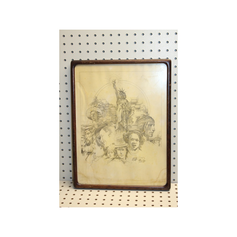 12.5 x 16.5 Framed Print MICHAEL EAGLE 1983 ART