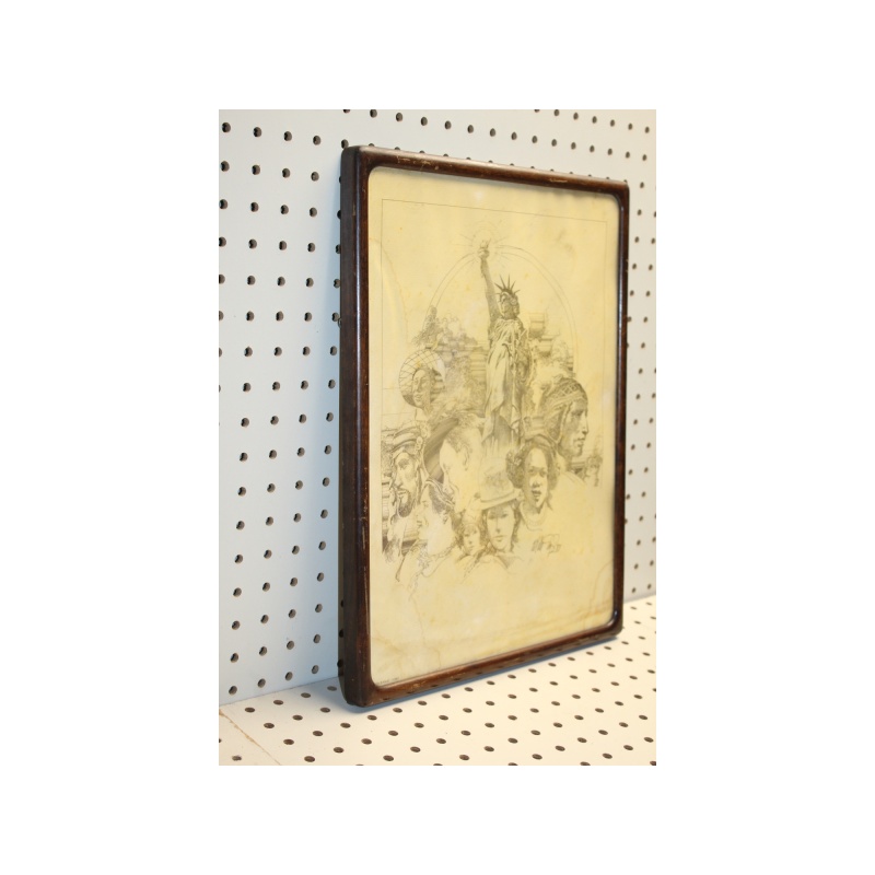 12.5 x 16.5 Framed Print MICHAEL EAGLE 1983 ART