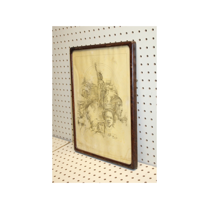 12.5 x 16.5 Framed Print MICHAEL EAGLE 1983 ART