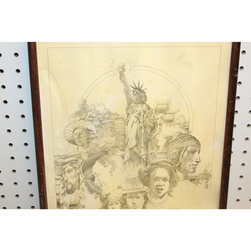 12.5 x 16.5 Framed Print MICHAEL EAGLE 1983 ART