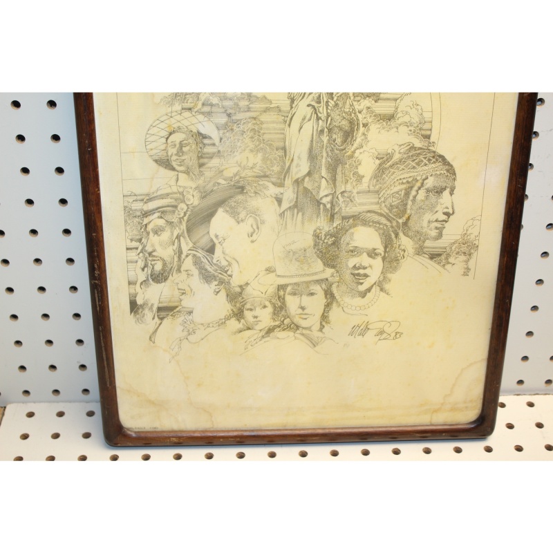 12.5 x 16.5 Framed Print MICHAEL EAGLE 1983 ART