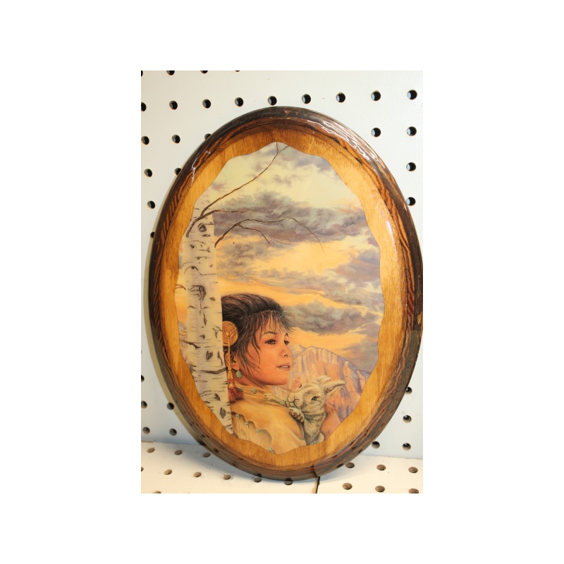 8 x 12 INdian art on wood LOT OF 2