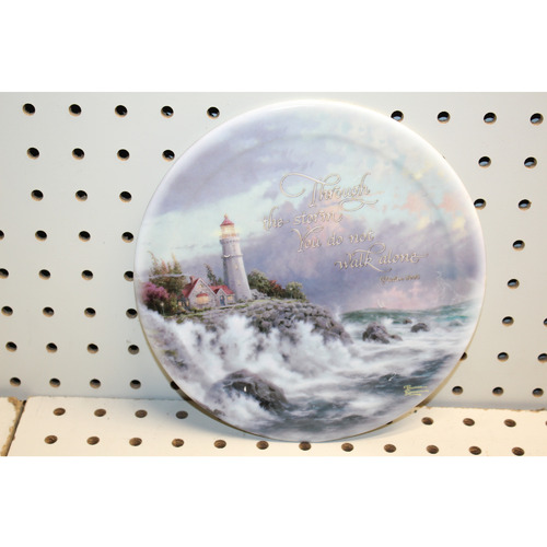 8 x 8 thomas kinkade collector plate E5389