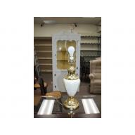 30" Tall Lamp - Very nice porcelain vase with brass accent