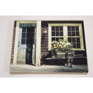 Lot of 2 11" x 14" LANDSCAPE ART PRINT Weathered Post by Zhen-Huan Lu Porch Floral LU0204