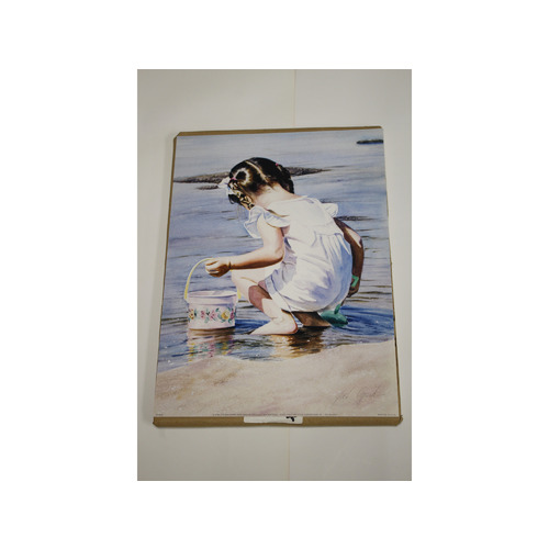 11" x 15" Art Print by Joel Ogard - At The Beach - JD0201