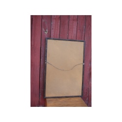 27.5" x 40" Decorative Mirror with Design on the Mirror