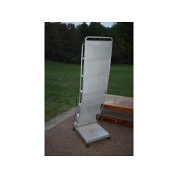 All Metal Store Display Rack on Wheels