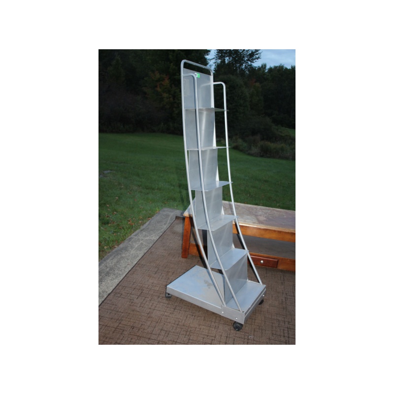 All Metal Store Display Rack on Wheels