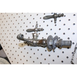  Vintage Hot & Cold Side Handle Faucet Fixtures W/ Stopper Architectural Salvage