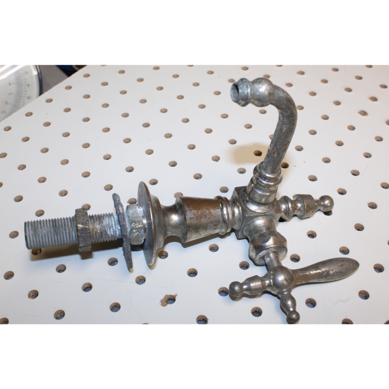  Vintage Hot & Cold Side Handle Faucet Fixtures W/ Stopper Architectural Salvage