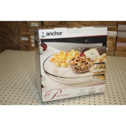 Anchor Hocking Presence 4 pc Entertainment Set, Devil Eggs Tray, Appetizer Tray