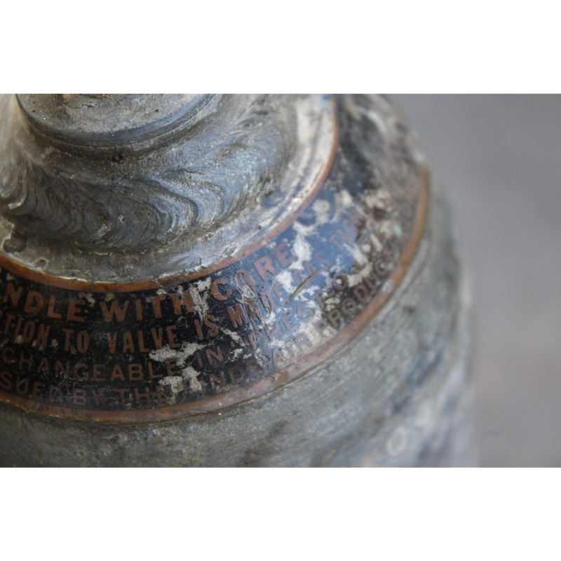 Antique Vintage Prest-O-Lite Torch Acetylene Tank with Type R-411-B Regulator