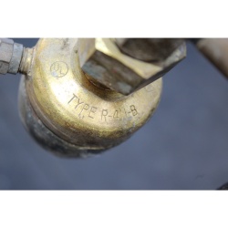 Antique Vintage Prest-O-Lite Torch Acetylene Tank with Type R-411-B Regulator