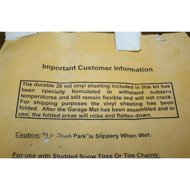 Clean Park 70718 18 x 7.5 Heavy-Duty Garage Mat