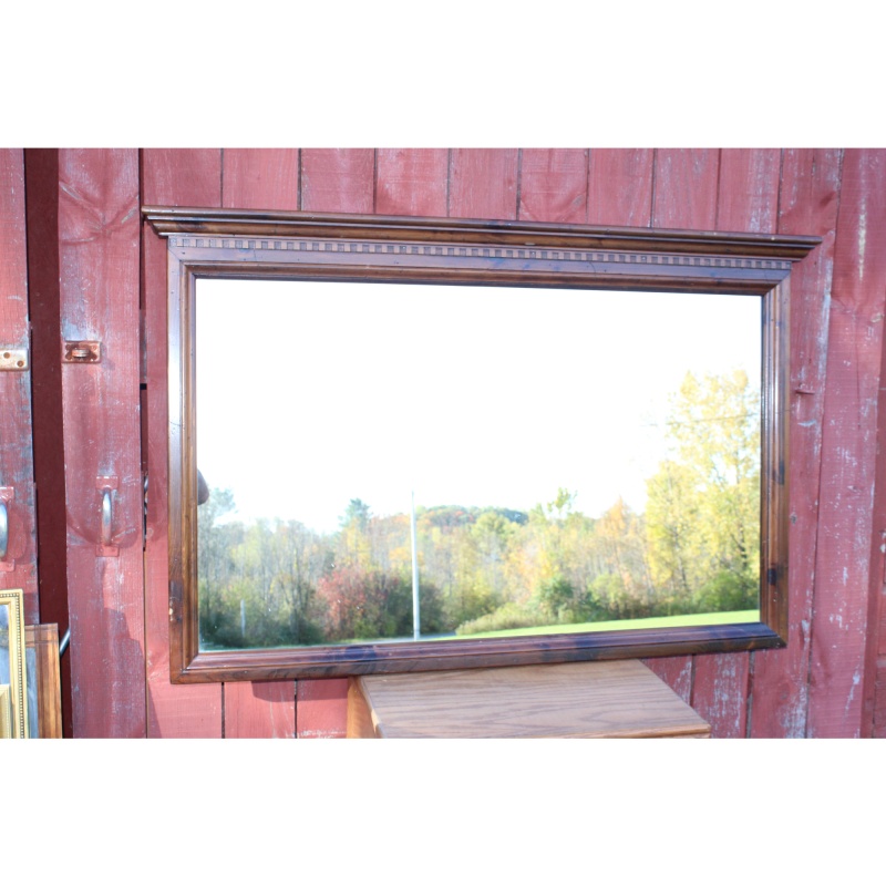 Ethan Allen Antique Pine Old Tavern 54.5" x 36.5" Dresser / Wall Mirror 12-5010