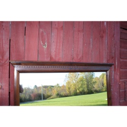 Ethan Allen Antique Pine Old Tavern 54.5" x 36.5" Dresser / Wall Mirror 12-5010