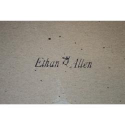 Ethan Allen Antique Pine Old Tavern 54.5" x 36.5" Dresser / Wall Mirror 12-5010