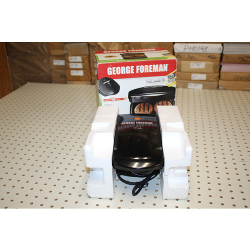 George Foreman 2-Serving Classic Plate Indoor Grill & Panini Press, Black, GR10B