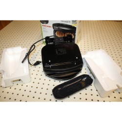 George Foreman 2-Serving Classic Plate Indoor Grill & Panini Press, Black, GR10B