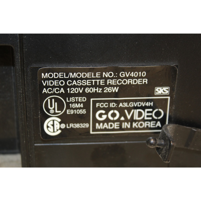 Go Video GV4010 Dual Deck System VHS VCR Tape Recorder