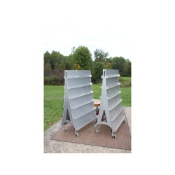 Heavy Duty / All metal Brochure Literature Rack on Wheels