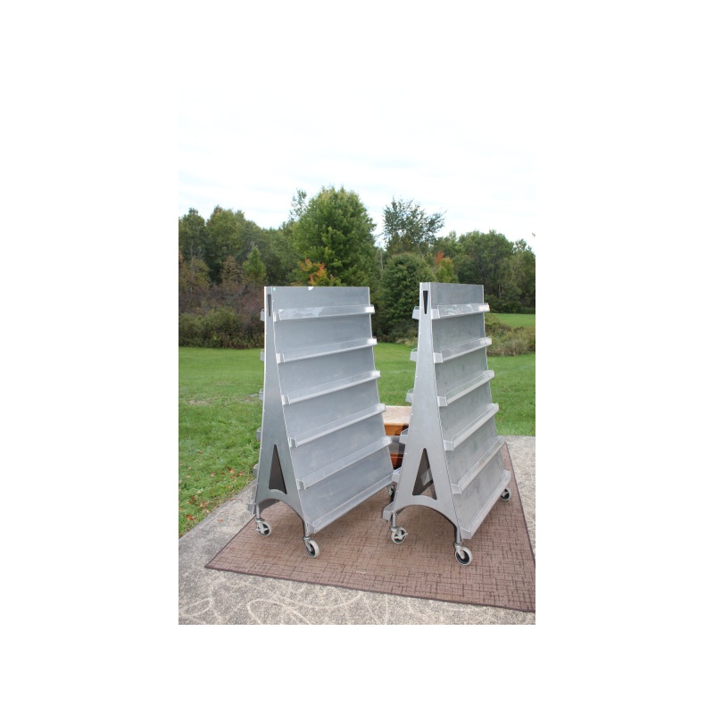 Heavy Duty / All metal Brochure Literature Rack on Wheels