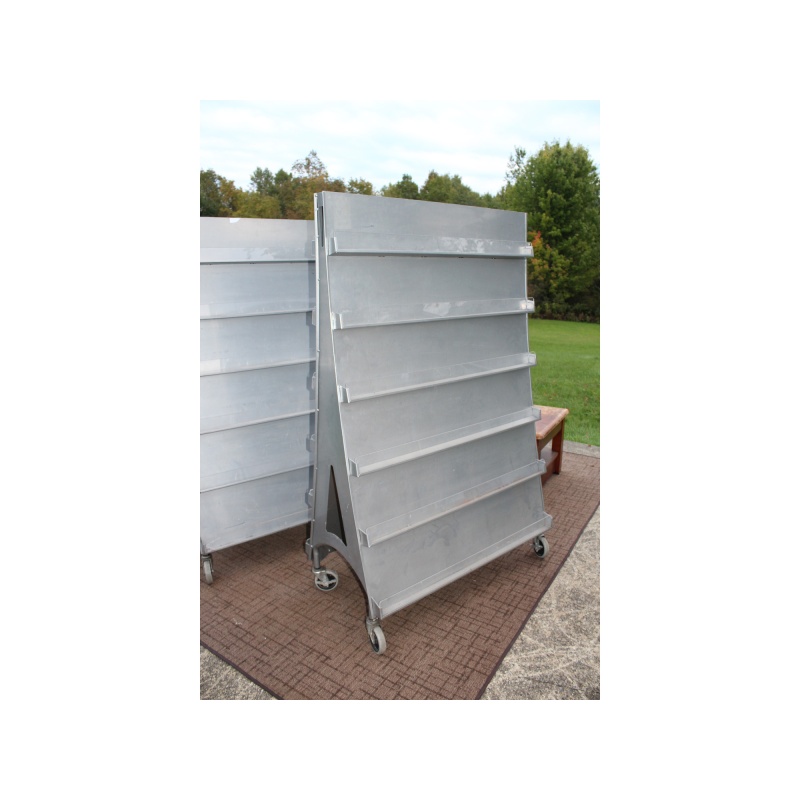 Heavy Duty / All metal Brochure Literature Rack on Wheels