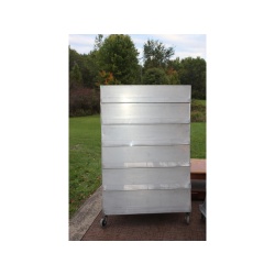 Heavy Duty / All metal Brochure Literature Rack on Wheels