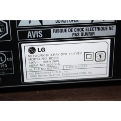 LG BD300 Network Blu-ray Disc Player with HDMI . No remote