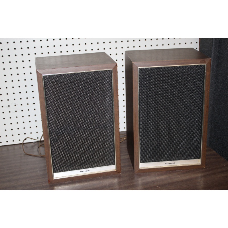 Panasonic SB-55 Woodgrain Vintage 2 Way Speakers