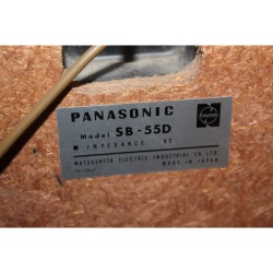 Panasonic SB-55 Woodgrain Vintage 2 Way Speakers