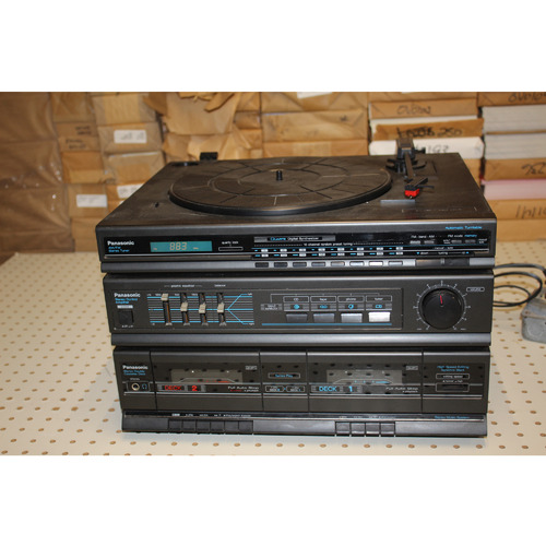 Panasonic SG-H10 Stereo Music System Record Cassette AM/FM Radio Missing Cover