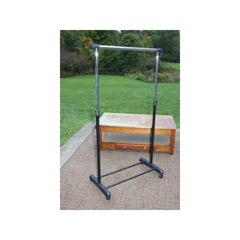 Plastic base Light Duty Garment Rack on Wheels