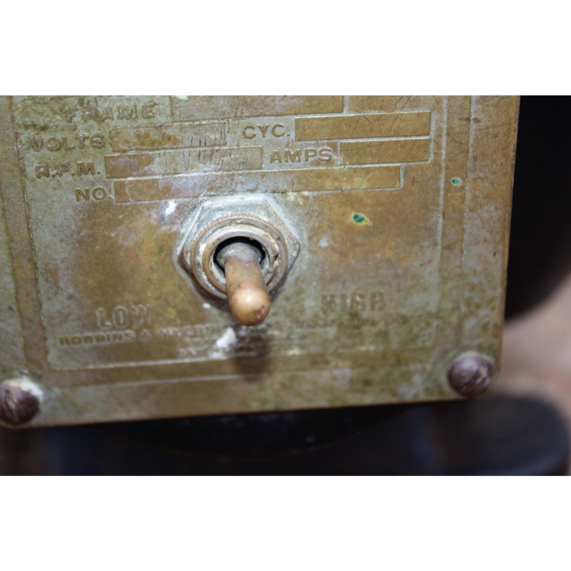 Robbins Myers Lathe Dental Motor 115V 1750 3450 RPM USA - Tested Works
