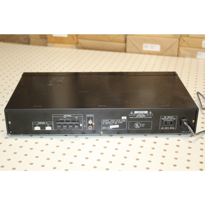 SONY ST-JX380 FM STERO AM FM TUNER QUARTZ LOCK DIGITAL SYNTHESIZER 25 PRESET
