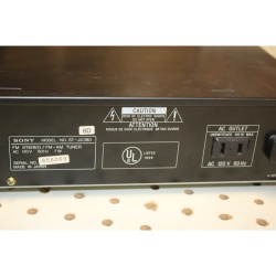SONY ST-JX380 FM STERO AM FM TUNER QUARTZ LOCK DIGITAL SYNTHESIZER 25 PRESET