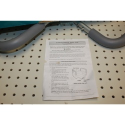 SunMark / McKesson Locking Elevated Toilet Seat, Removable Padded Arms 5" Height