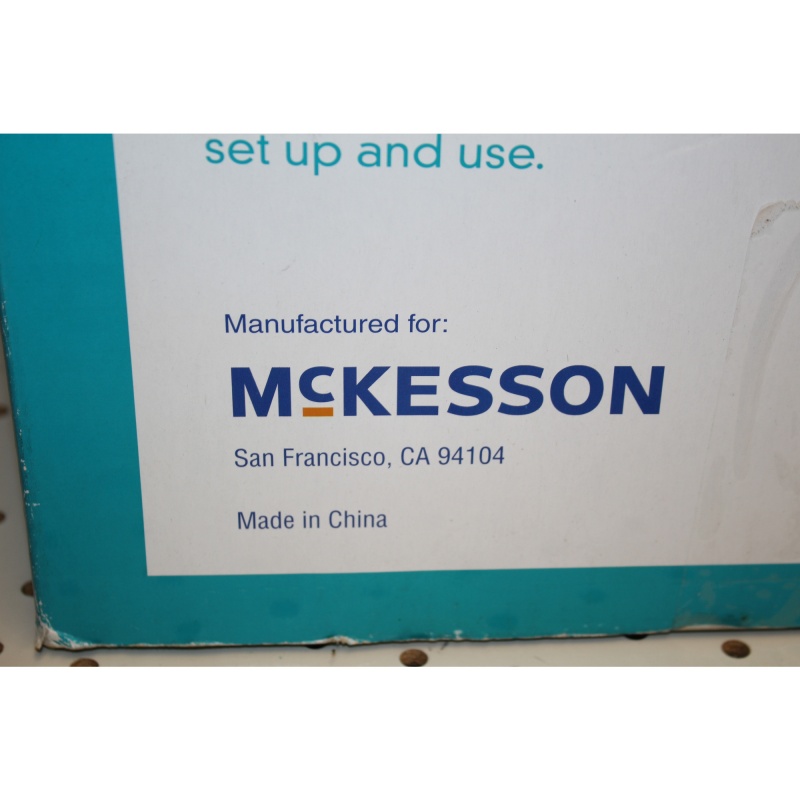 SunMark / McKesson Locking Elevated Toilet Seat, Removable Padded Arms 5" Height