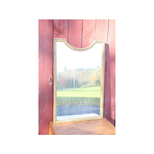 Unique Design 21.5" x 33.5" Gold Frame Mirror - Very Good Condition