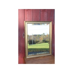 Very Nice 22" x 28" Vintage Gold Frame Mirror