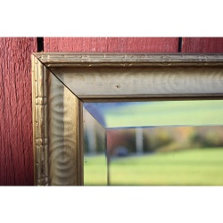 Very Nice 22" x 28" Vintage Gold Frame Mirror