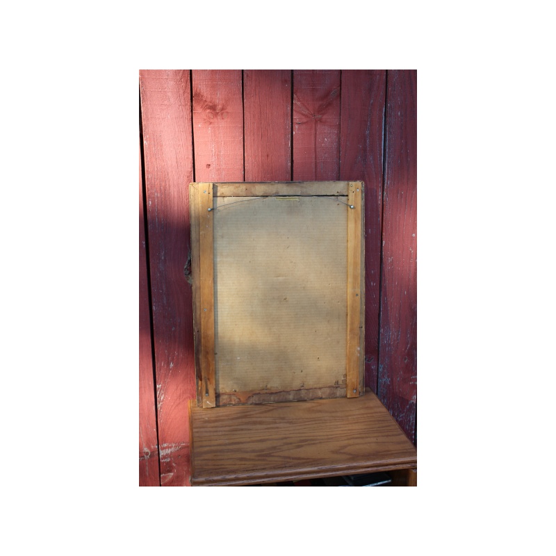 Very Nice 22" x 28" Vintage Gold Frame Mirror