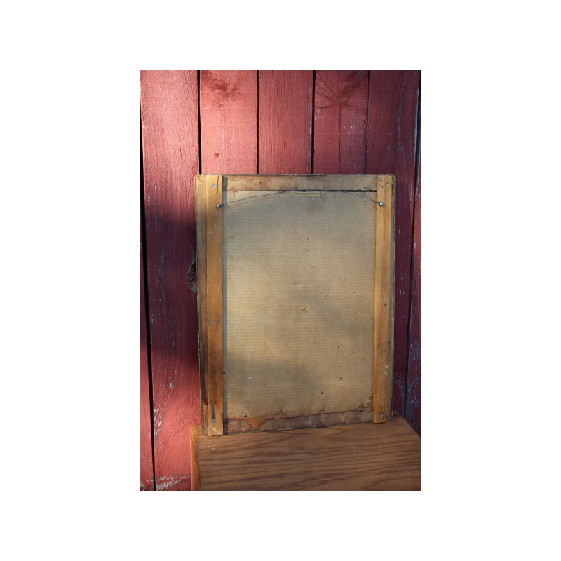 Very Nice 22" x 28" Vintage Gold Frame Mirror