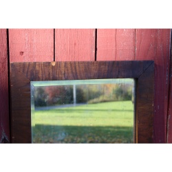 Very Nice Antique 20" x 28.5" Wood Frame Mirror with Minor Blemishes