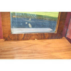 Very Nice Antique 20" x 28.5" Wood Frame Mirror with Minor Blemishes