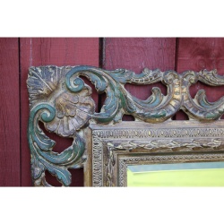 Very Ornate Labarge - Hand Carved 43.5" x 35" Mirror with Beveled Glass